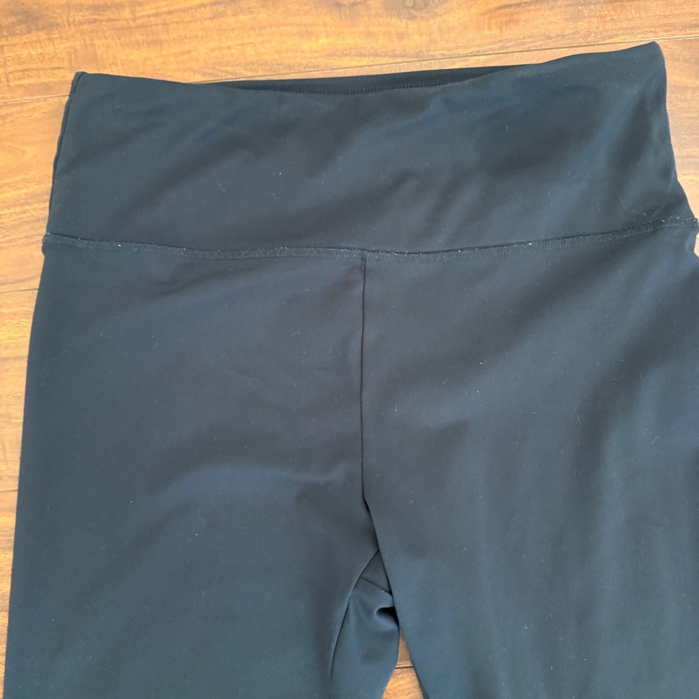 Zobha Womens High Waisted Activewear Leggings Size XL Black Yoga Pants 23in - Picture 2 of 8